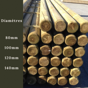 RONDIN PIN NORD CL4 VERT DIAM 140 FRAISES 2 EXTREMITES